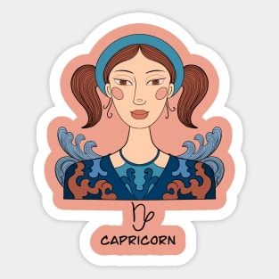 Capricorn Constellation: Steadfast And Realistic |  Astrology Art Sticker